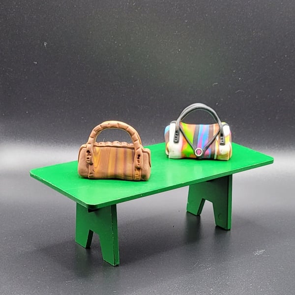 Polymer clay handbag 112 scale miniature novelty gift