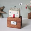 Little Wooden Christmas Cottage with Star 'Joy'