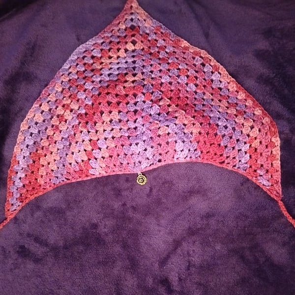 Aphrodite crocheted kerchief bandana