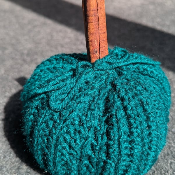 Crochet Pumpkin- Deep Green