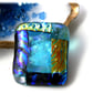 Patchwork  Brooch 105 Dichroic Fused Glass Handmade  - Image 1