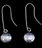 Silver Owl Drop Earrings - Image 2