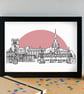 Ashbourne Skyline Art Print - Image 1