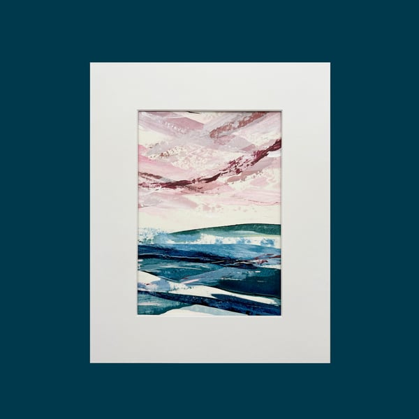 Original Seascape Painting - A Sunset Full of Peace