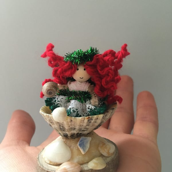 Extra Tiny Fairy Decoration - Sea Shells