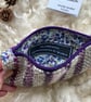 Woolly Wallet - Purple. Handwoven in Wales - Image 3