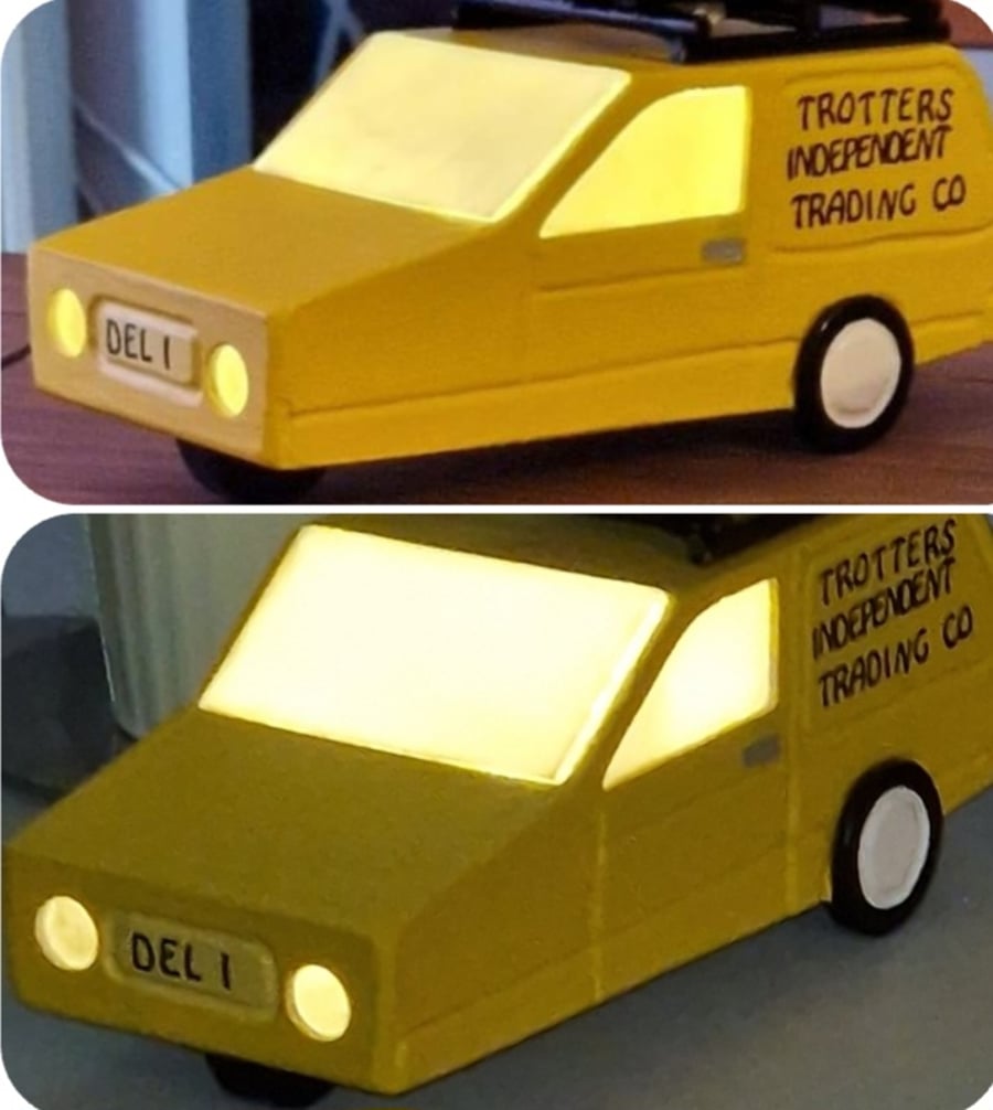 Only fools and horses night light with your own personalised number plates