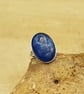 Blue Kyanite ring. Adjustable 925 sterling silver rings for women - Image 1