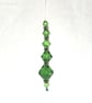 Upcycled Green Crystal Ornament - Image 2