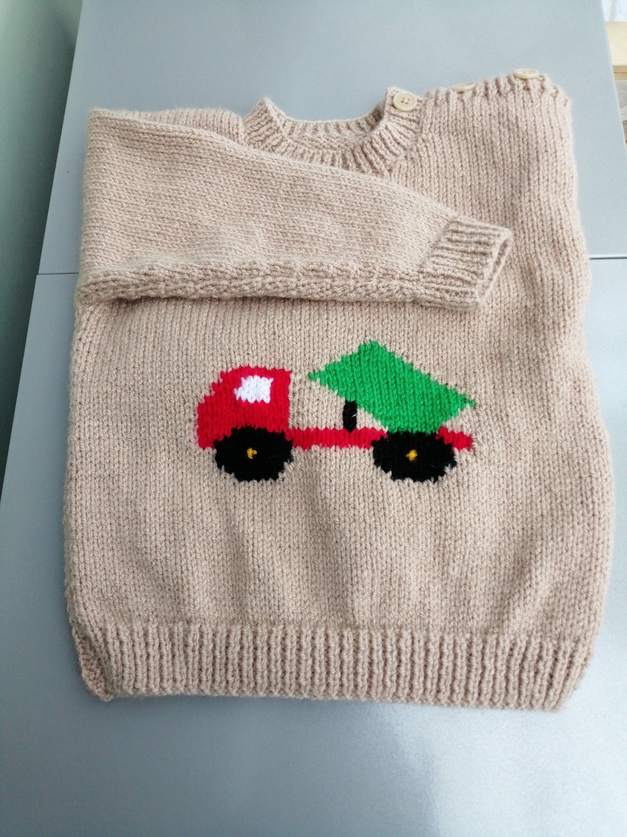 Child's Jumper with Tipper Truck picture