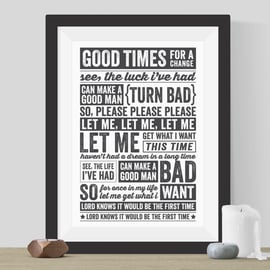 The Smiths Lyrics Print