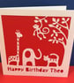 Animal Birthday Card for a child - Image 1