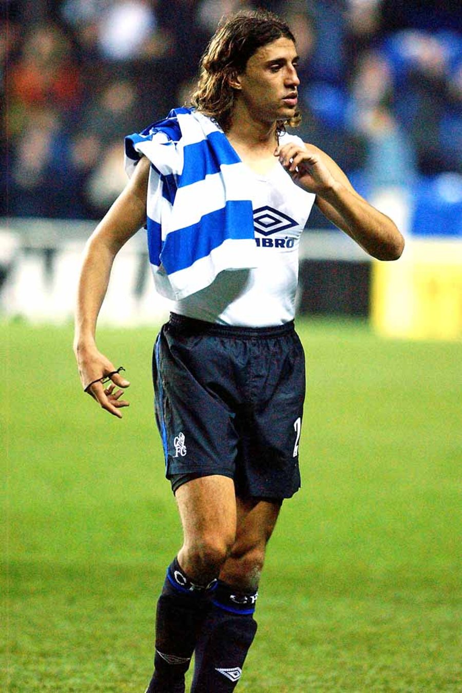Hernan Crespo Playing For Chelsea FC Photograph Print