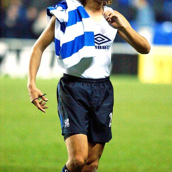 Hernan Crespo Playing For Chelsea FC Photograph Print