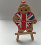 Handmade Platinum jubilee hanging gingerbread decoration - Image 1