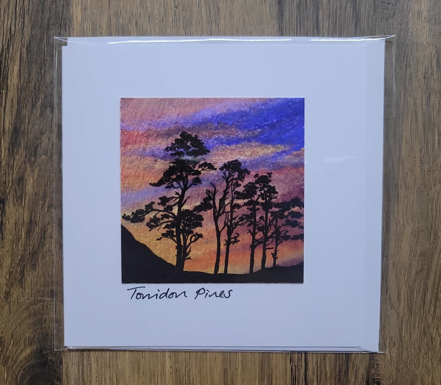 Torridon Pines Card (small square)