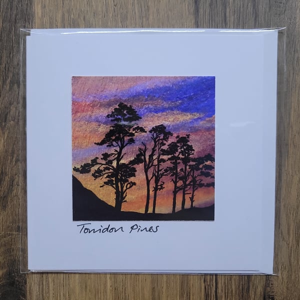 Torridon Pines Card (small square)