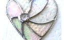 Stained Glass Suncatchers Hearts Love