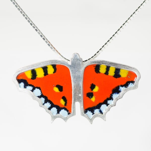 Tortoiseshell Butterfly necklace