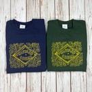 Custard Cream Biscuit sweatshirt. Bright colourful Unisex Fit crew sweater 