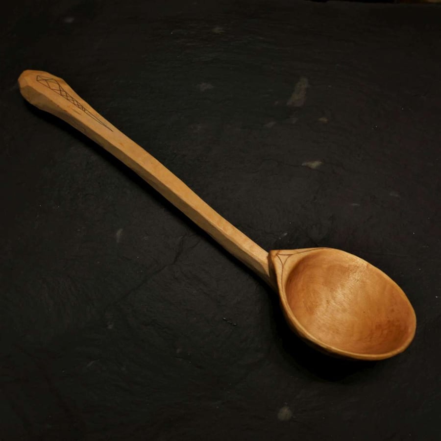 Sycamore Cawl Style Serving Spoon
