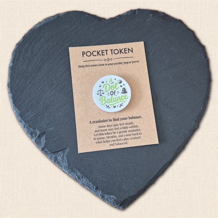 A Dot of Balance Pocket Token - Little Reminder to Pause