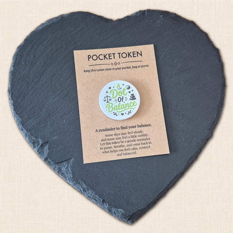 A Dot of Balance Pocket Token - Little Reminder to Pause