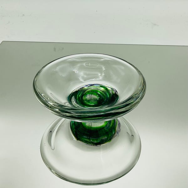 Purple Green Plain Trinket Bowl