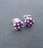 Purple Button Studs - Image 2