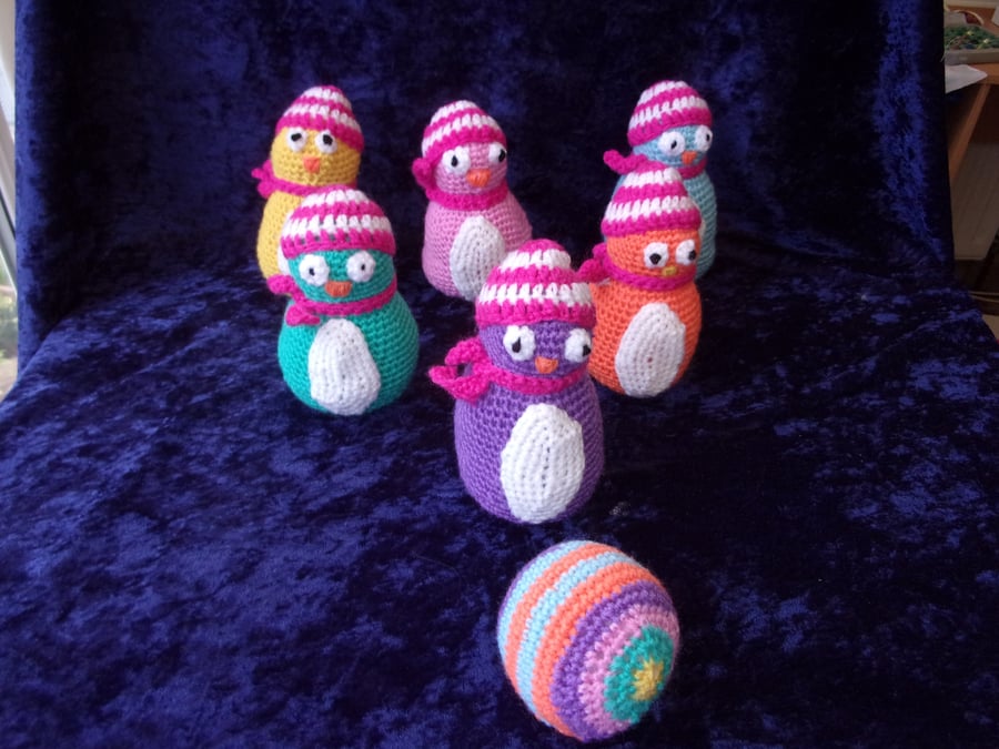 Crochet Penguin Skittles