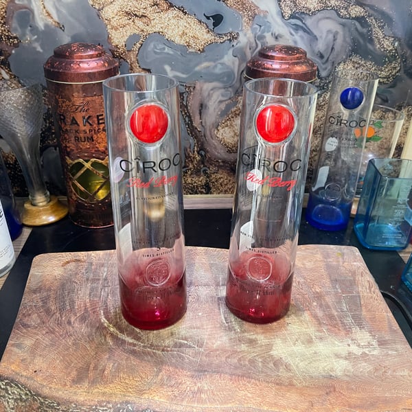 Ciroc vodka Vases, pair