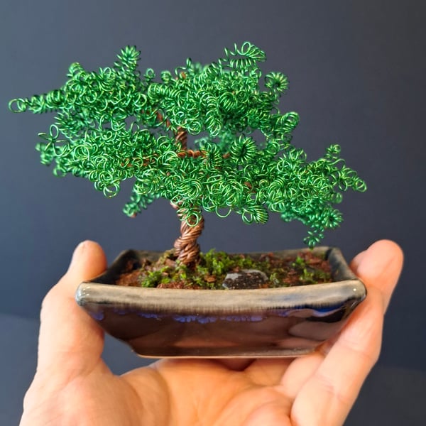 Small Wire Wrapped Bonsai Tree 