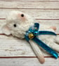 Tiny Mouse with Scarf Art Doll Blue - Image 6