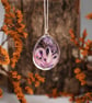 Real 3D Flower Teardrop Necklace, Sterling Silver Botanical Pendant