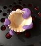 Creature Of The Deep Purple Polymer Clay Tentacle Pendant - Image 5