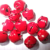 10 x 10mm Red Jingle bells