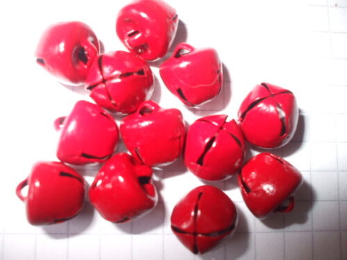 10 x 10mm Red Jingle bells