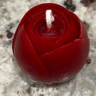 Hand Poured Red Rose Beeswax Candle 50g Scented with Rose & Jasmine