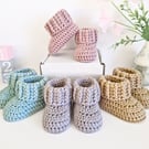 Crochet Baby Booties – Newborn to 6 Months 