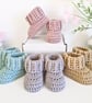 Crochet Baby Booties – Newborn to 6 Months 