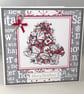 Teddy and gifts Christmas card - Image 1