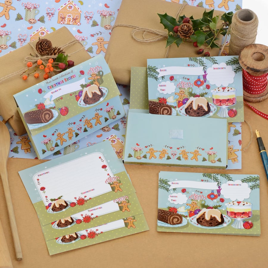 10 Pack of Christmas Recipe Cards