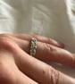 Sterling silver Bubble ring - chunky silver handmade ring - Image 5