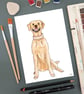 A5 Custom Watercolour Pet Portrait 