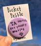 TA stands for Totally Amazing Teaching Assistant Gift Pocket Pebble
