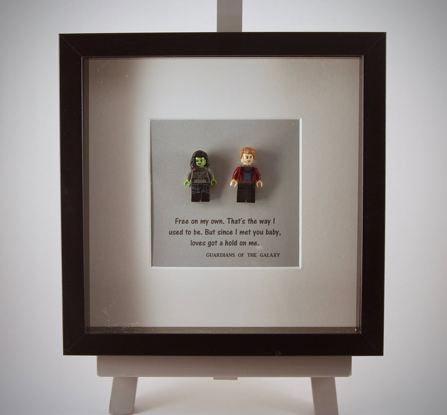  Gamora & Star-Lord Guardians of the Galaxy mini Figure frame