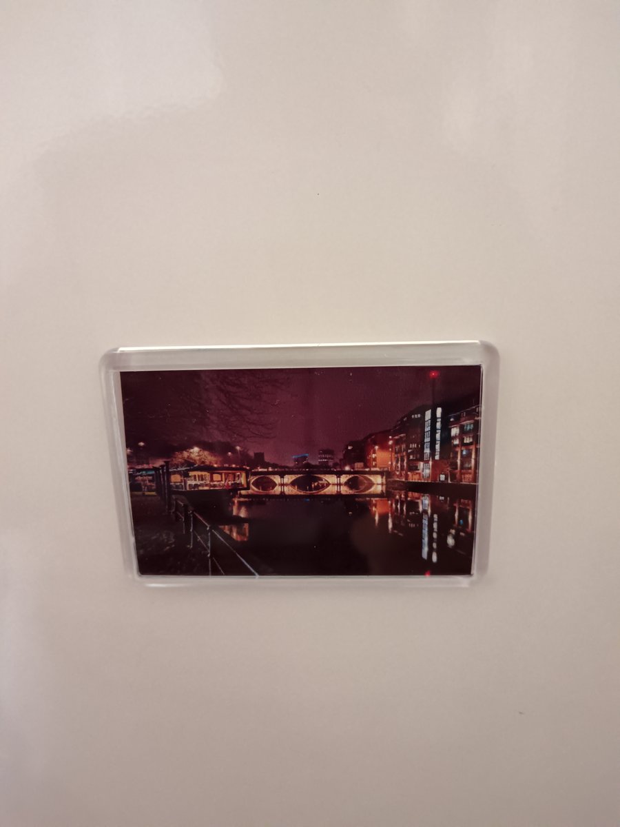 Bristol Bridge at Night Photography fridge magnet 