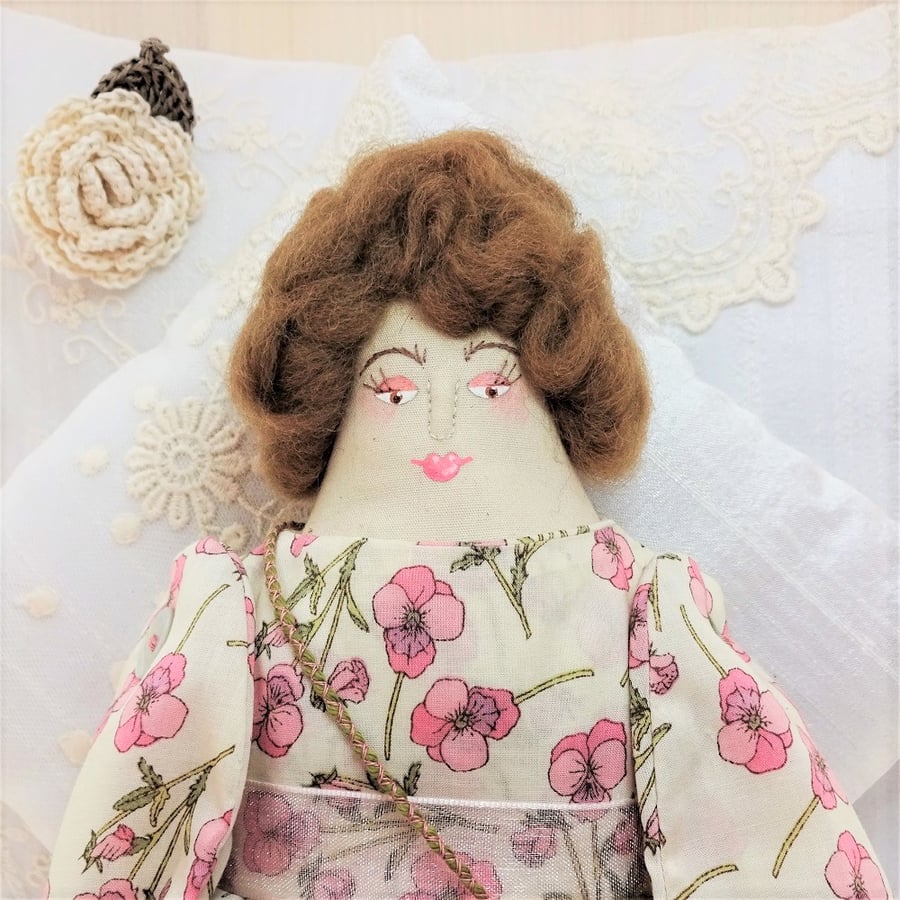 Viola, A Folk Art Rag Doll