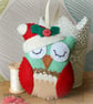 Make Your Own felt Christmas Owl decoration Kit. Sewing pattern for two designs - Image 4