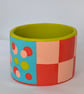 Colourful square pattern bangle with dots - Image 4